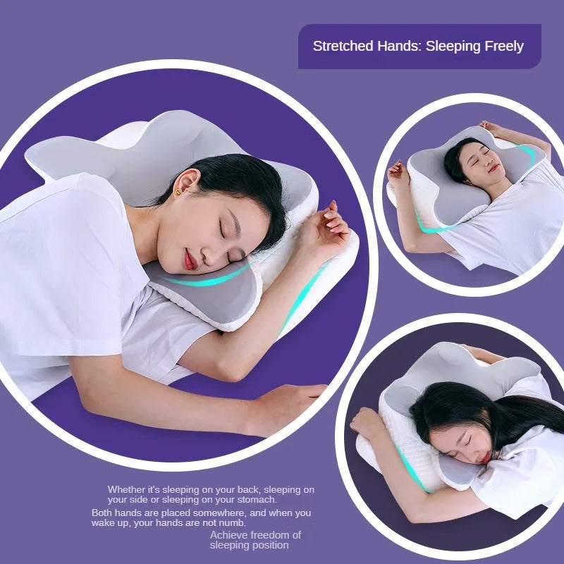 Cervical Memory Foam Neck Pillow – Ergonomic Support for All Sleepers