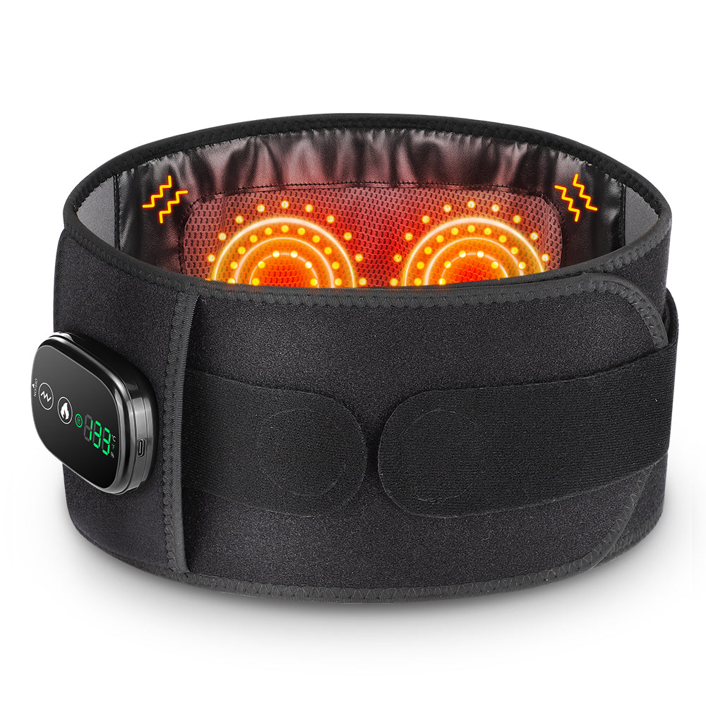 Red LED - Heating Vibration Massager Belt - Allevered RED PRO