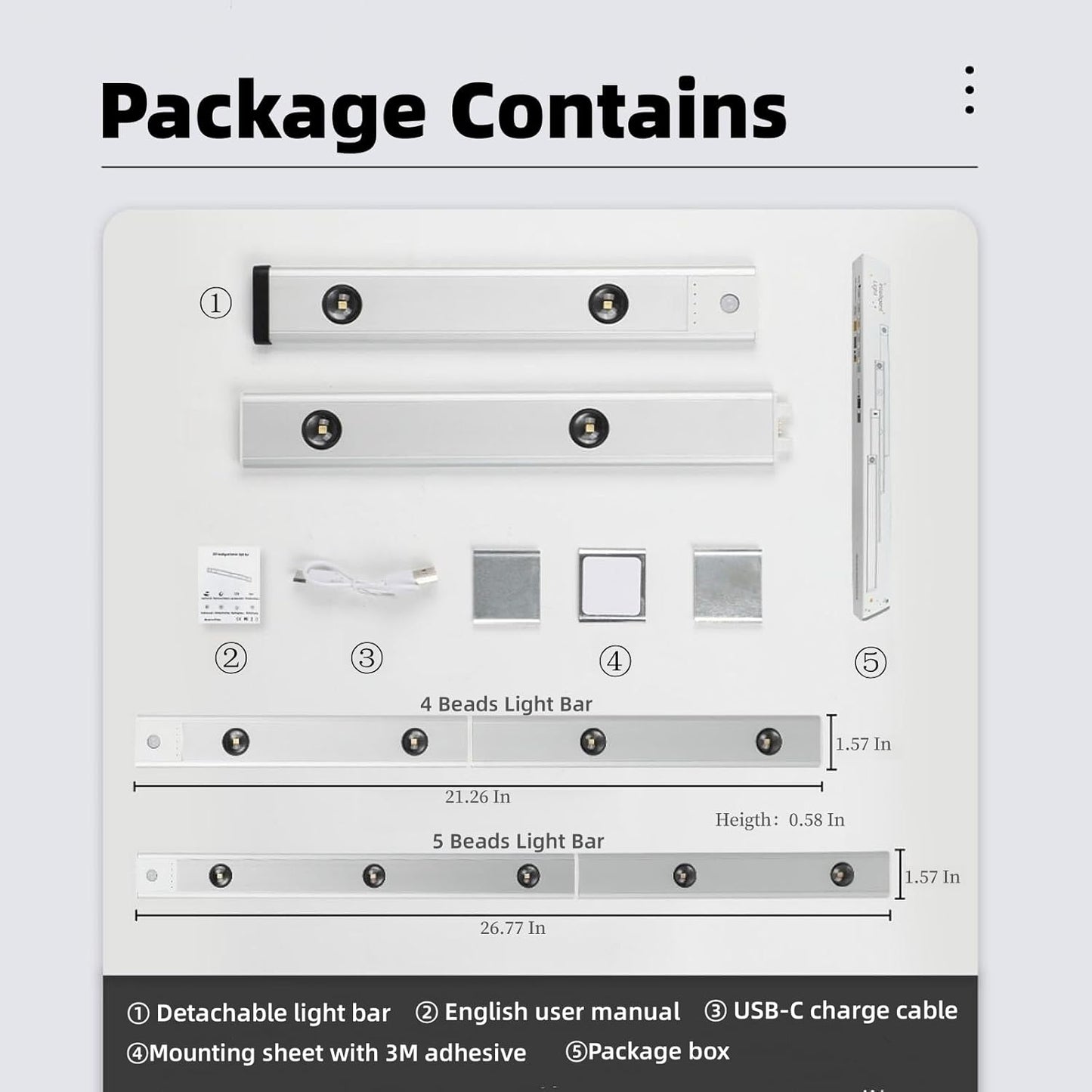 Under Closet Lights with Motion Sensor Buy 1 Get 1 FREE