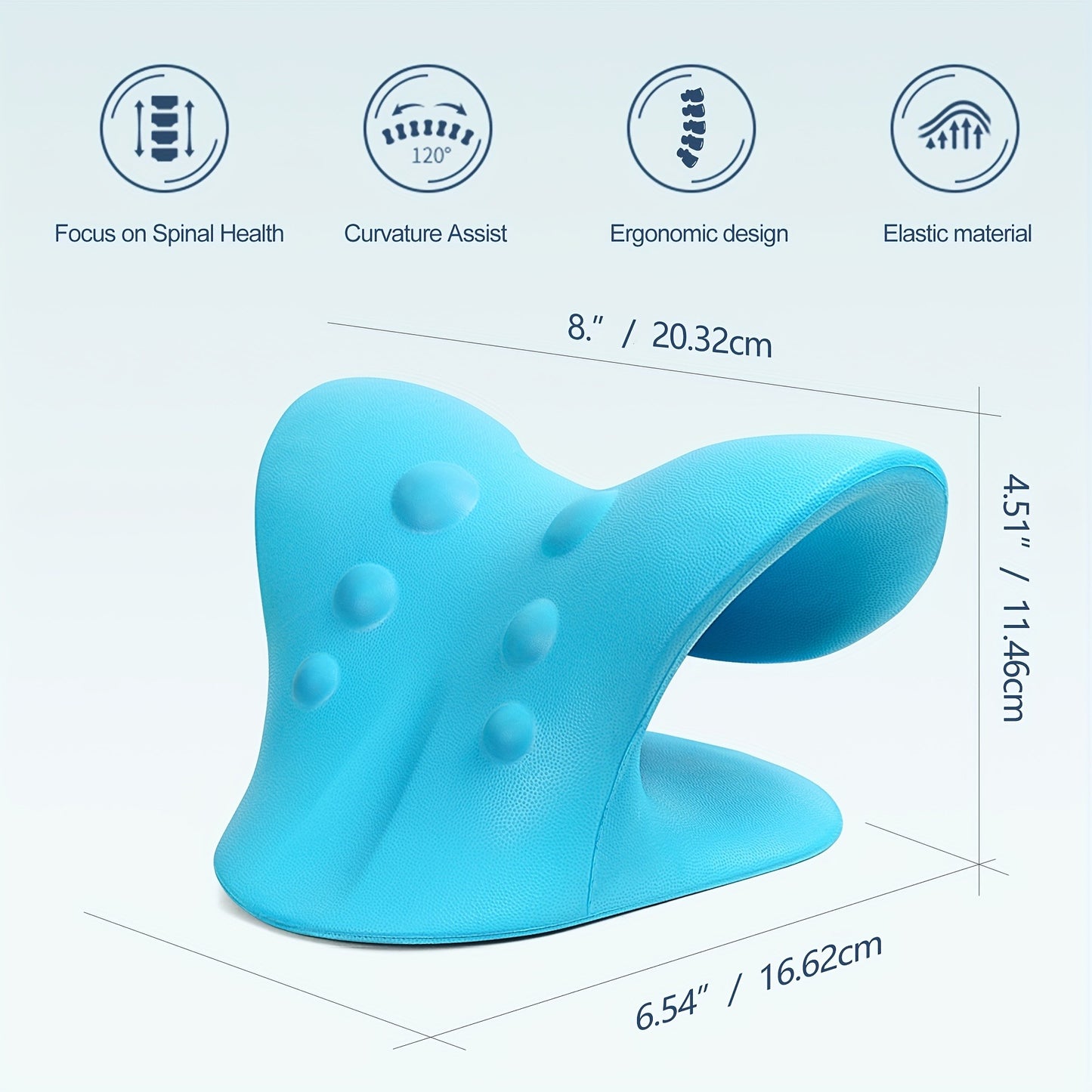 Cervical Memory Foam Neck Pillow Relieves Neck Pain & Improves Sleep