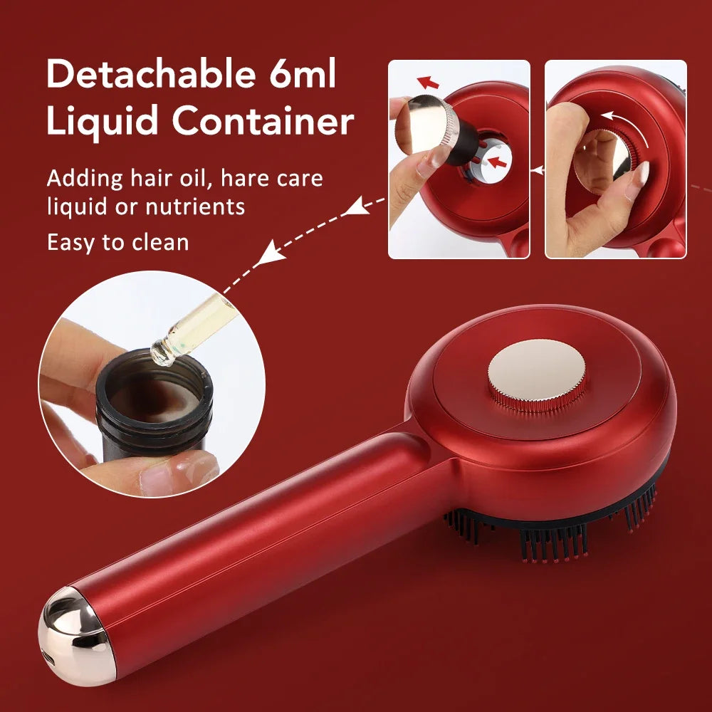 Electric Scalp Massager with Red Light Therapy