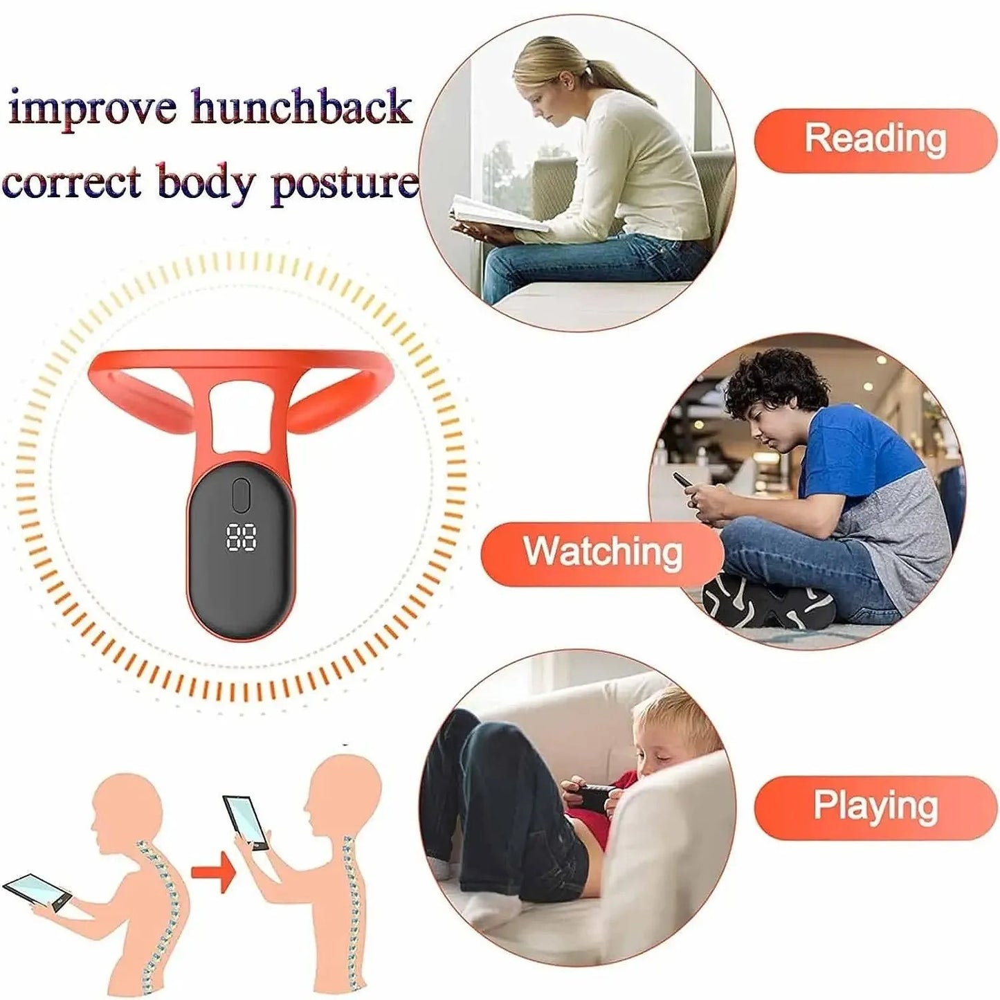 Intelligent Back & Neck Posture Corrector with Vibration Alerts