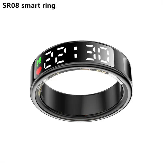 R09 Smart Ring – Health Monitor, Skin Temp & Waterproof