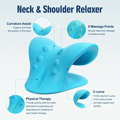 Cervical Memory Foam Neck Pillow Relieves Neck Pain & Improves Sleep